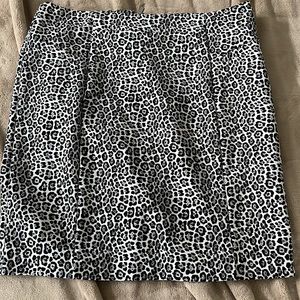 Pencil Skirt Michael Kors XL Leopard Black